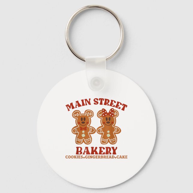 Porte-clés Main Street Bakery Cookies Gingerbread Cake Christ (Recto)