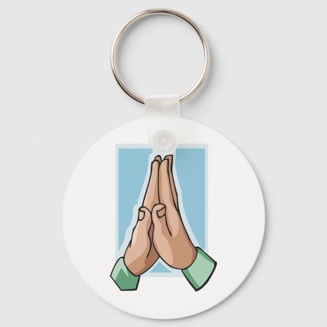 Porte-clés Mains Dans La Prière (Recto)