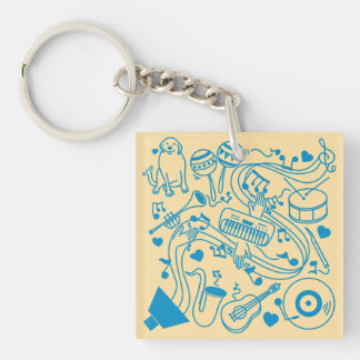 Porte-clés Mains de musique - conception ASL