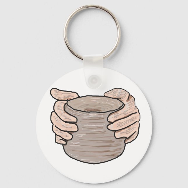 Porte-clés Mains de potier (Recto)