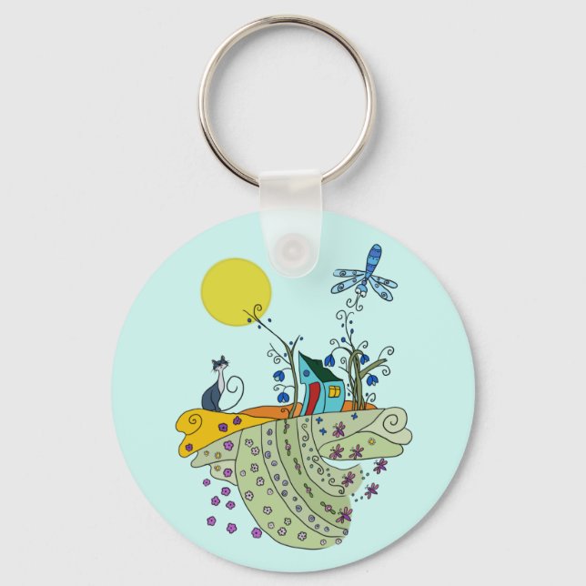 Porte-clés Maison de chat (Recto)