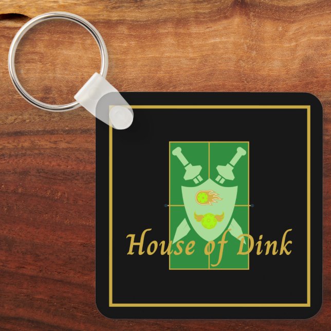 Porte-clés Maison de Dink Pickleball Crest (Recto)