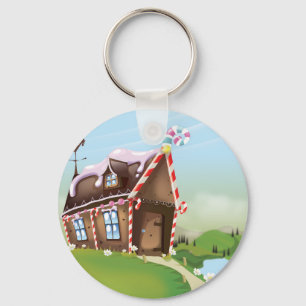 Porte-clés Maison de pain d'épices