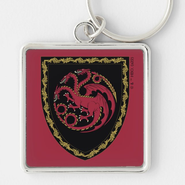 Porte-clés MAISON DU DRAGON | Maison Targaryen Crest (Devant)