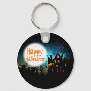 Porte-clés Maison hantée d'Halloween éffrayant