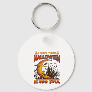 Porte-clés Maison Hantée Halloween Boo Tiful Croissant de Lun