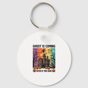Porte-clés Maison Hantée Halloween Fantôme Arrive Pompe à Sor