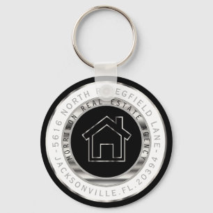 Porte-clés Maison Noire, Argent et Blanc - Réalisateur