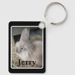 Porte-clés Maison Rabbit Memorial Photo Black Keepsaké Métal