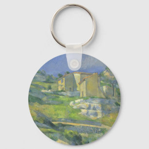 Porte-clés Maisons en Provence par Paul Cezanne, Art Vintage