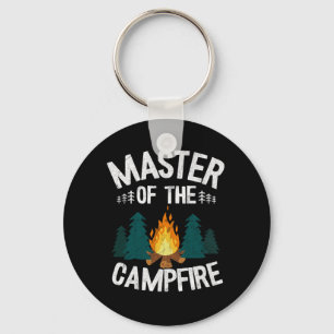 Porte-clés Maître Du Camping Feu De Campagne Drôle