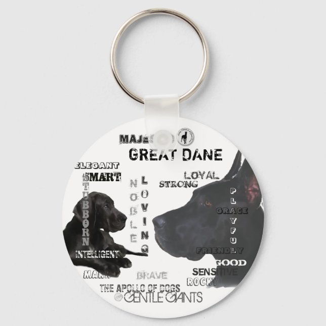 Porte-clés Majestic Great Danes (Recto)