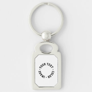 Porte-clés Make It Your Own Rectangle Metal Keychain