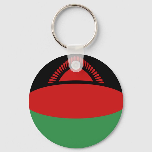 Porte-clés Malawi Porte - clé du drapeau Fisheye (Recto)