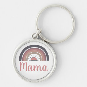 Porte-clés Mama arc-en-ciel personnalisé