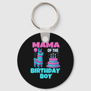 Porte-clés Mama Fête d'anniversaire Garçon Lama Pinata Fête F