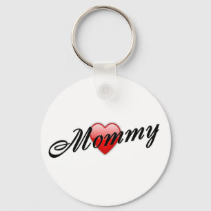 Porte-clés Maman avec le coeur