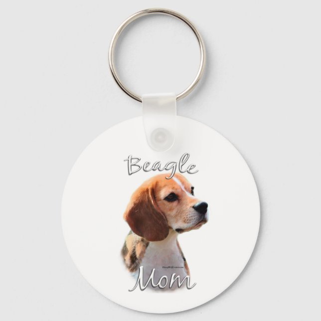 Porte-clés Maman beagle 2 (Recto)