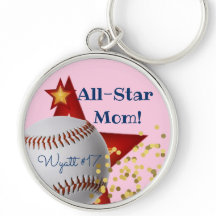 Maman de baseball à paillettes roses étoile montan