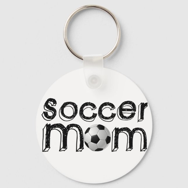 Porte-clés Maman de football (Recto)