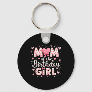 Porte-clés Maman De L'Anniversaire Fille Coquette Bow Pink Fa