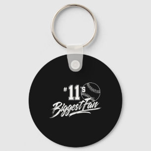 Porte-clés Maman de softball numéro 11, plus grand fan, papa,