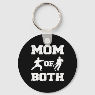 Porte-clés Maman Des Deux Drôle Hockey Karate Maman