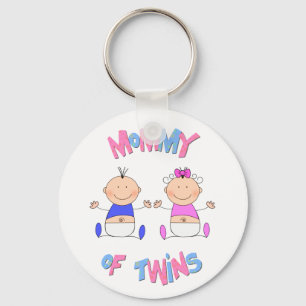 Porte-clés Maman des jumeaux