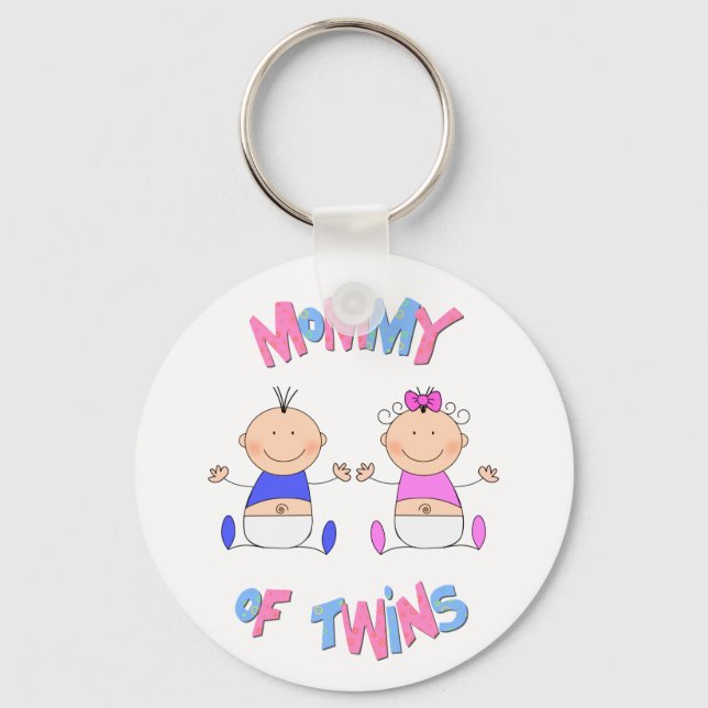 Porte-clés Maman des jumeaux (Recto)