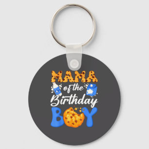 Porte-clés Maman du garçon du jour de l'anniversaire Lait et