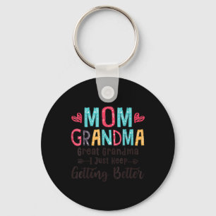 Porte-clés Maman Grand-mère Grand-grand-mère Je Continue À Pa