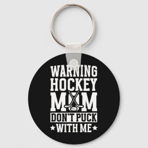 Porte-clés Maman Hockey D'un Joueur De Hockey Drôle De Maman