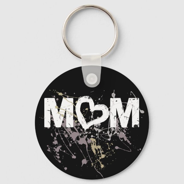 Porte-clés Maman moderne, O Coeur Design (Recto)