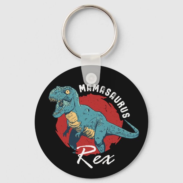 Porte-clés Mamasaurus Rex drôle et mignonne T-Rex Dinosaur Ma (Recto)