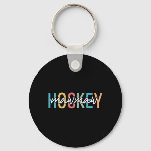 Porte-clés Mamie de hockey rétro vintage amateur de hockey