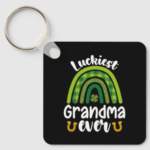 Porte-clés Mamie la plus chanceuse de la famille St Patrick's