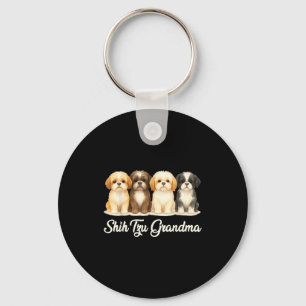 Porte-clés Mamie Shih Tzu Cadeau Amoureux de Chien Drôle Femm