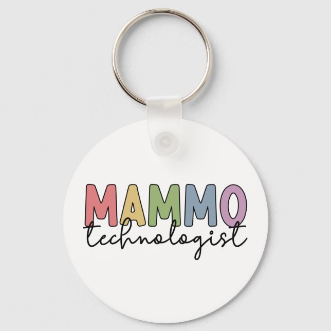 Porte-clés Mammo Technologue Mammographie Technicien Cadeaux (Recto)