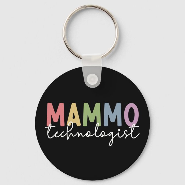 Porte-clés Mammo Technologue Mammographie Technologie Radiolo (Recto)