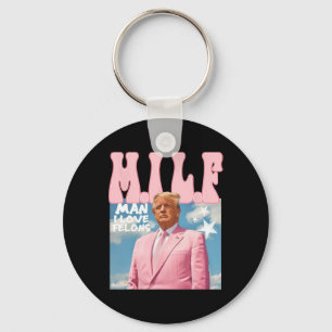 Porte-clés Man I Love Felons Funny Trump Pink 2024 Pour Prési