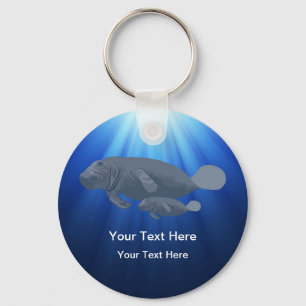 Porte-clés Manatee Wildlife Porte - clés naturels sous-marins