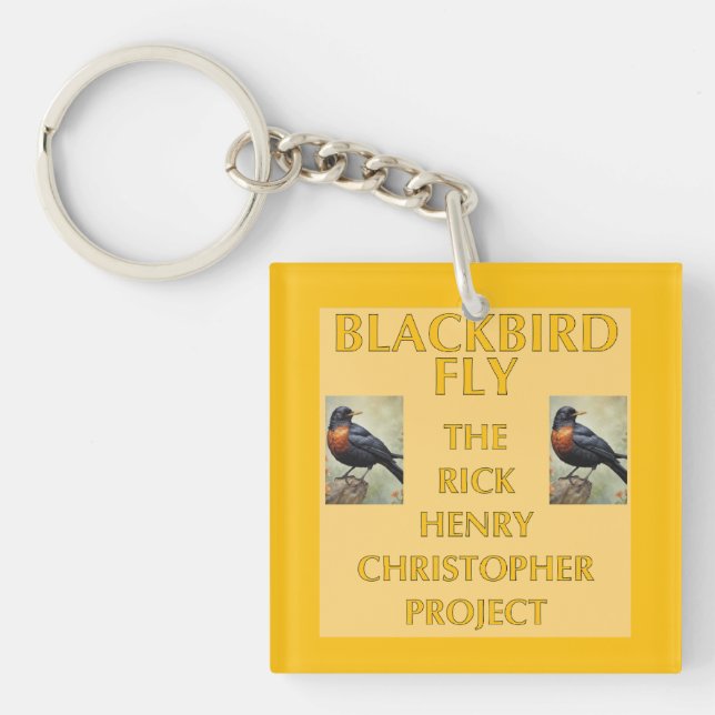 Porte-clés Manche photo Blackbird (Devant)