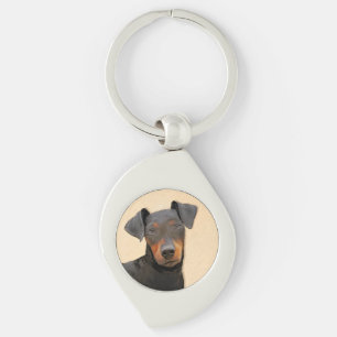 Porte-clés Manchester Terrier Peinture Art animal original