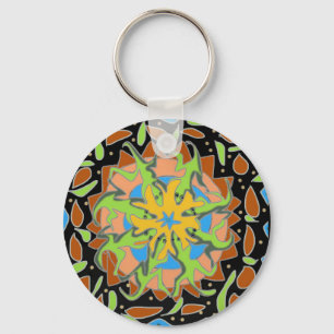Porte-clés Mandala de lézard