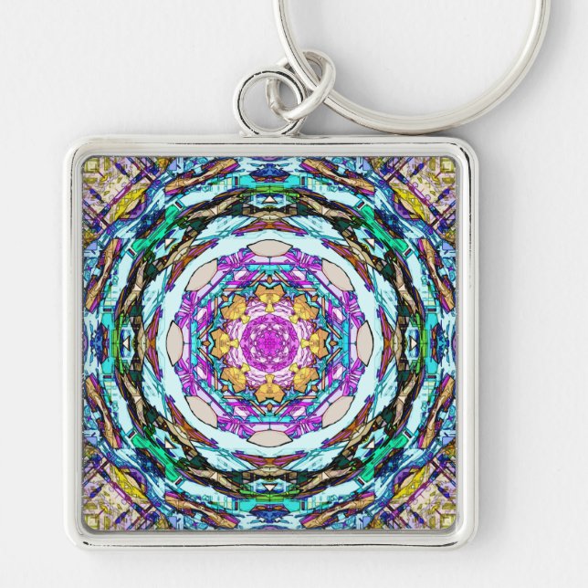 Porte-clés Mandala de lumière (Devant)