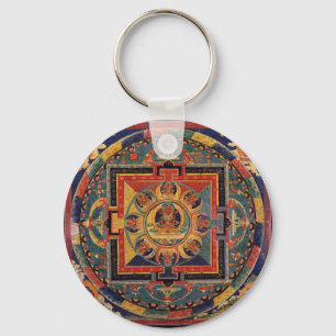 Porte-clés Mandala of Amitayus. 19th century Tibetan school