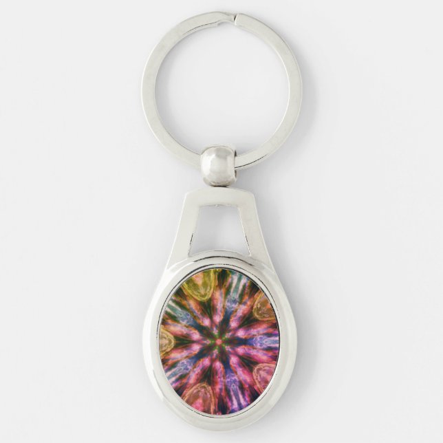 Porte-clés Mandalastyle Oval Metal Porte - clé (Devant)