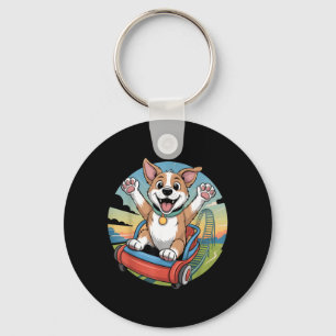 Porte-clés Manège de chien Labrador drôle Mème de chien migno
