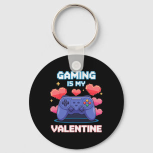 Porte-clés Manette de jeu vidéo Pixel Hearts pour la Saint-Va