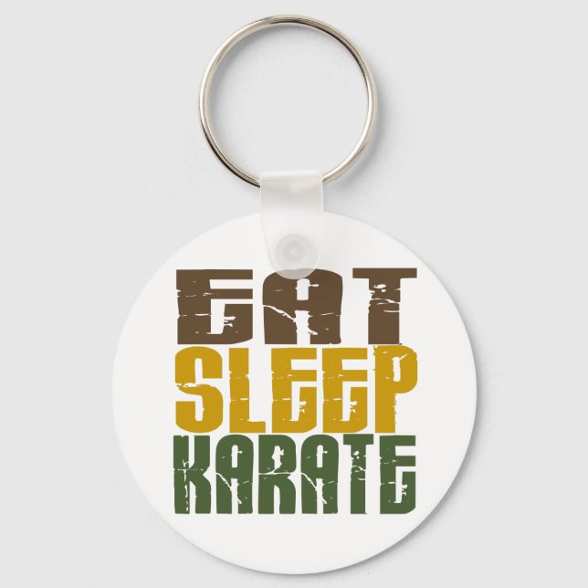 Porte-clés Mange Sleep Karaté 1 (Recto)